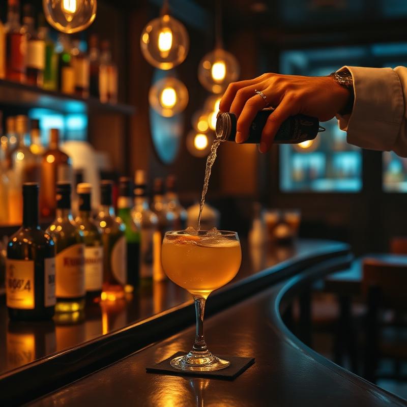 Stimmungsvolle Bar im Maison Lumière