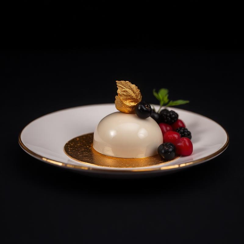 Liebevoll angerichtetes Dessert